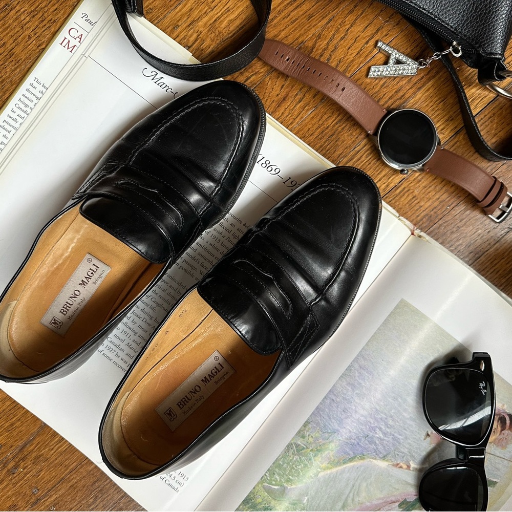 Italian Loafers - vintage bruno magli size 39